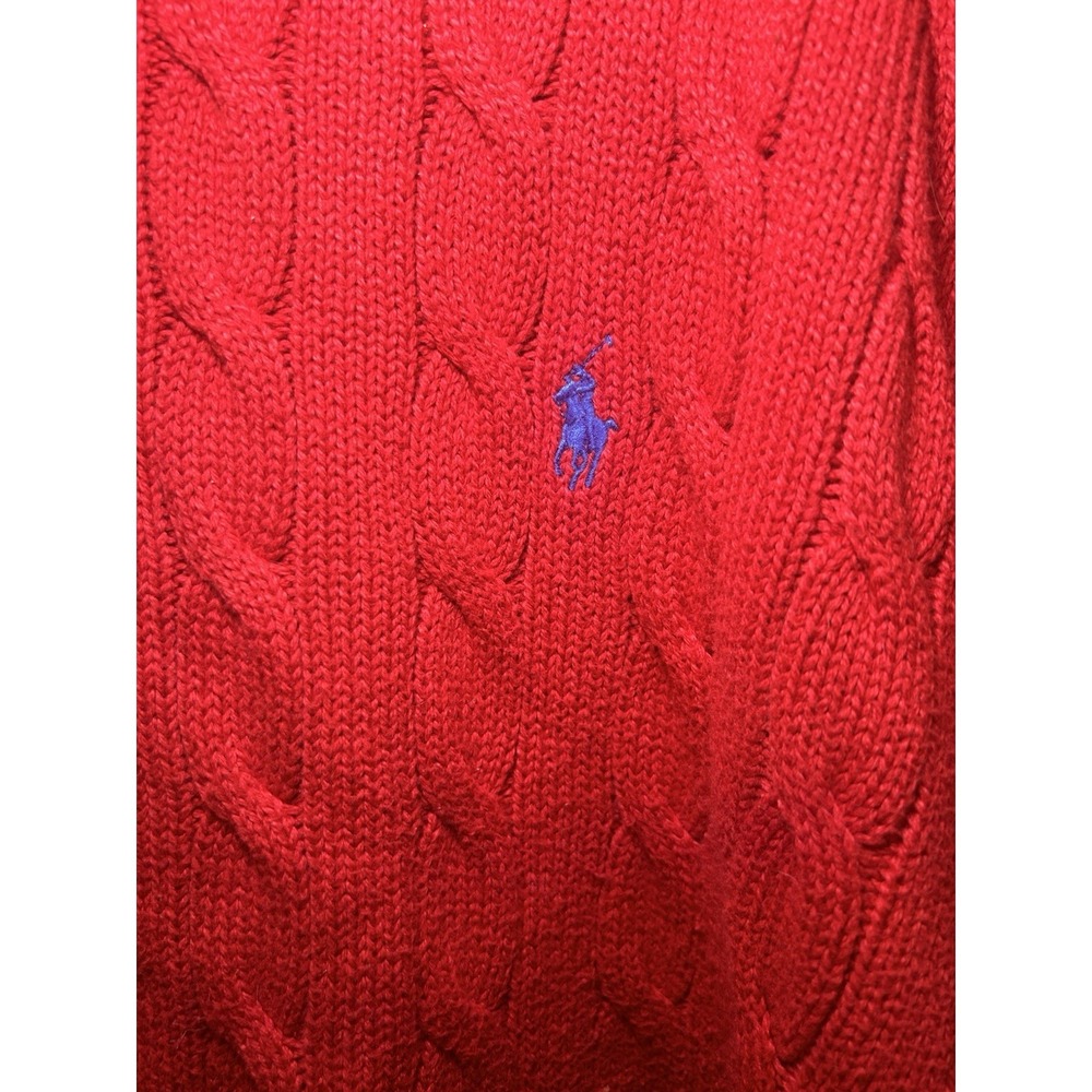 POLO BY RALPH LAUREN PONY MENS RED SWEATER 3XL 100% COTTON BLUE Pony - Picture 2 of 10